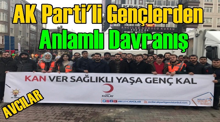 AK Parti'li Gençlerden Anlamlı Davranış