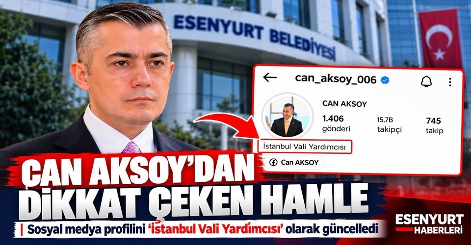 Can Aksoy'dan dikkat çeken hamle! Sosyal Medya Hesaplarını Güncelledi