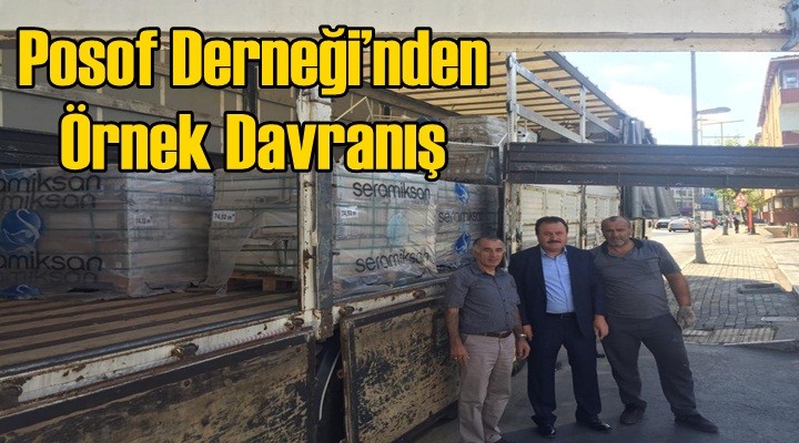 Posof Derneği’nden örnek davranış