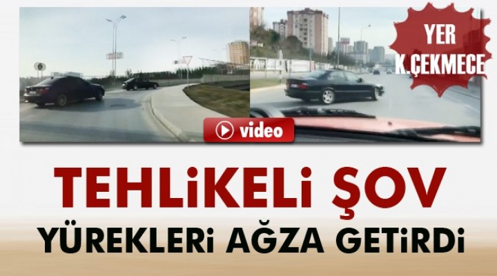 Trafik ışığında bekleyen vatandaşlara korku dolu anlar yaşattı