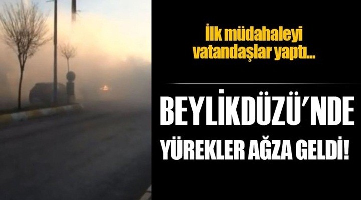 Beylikdüzü'nde faciadan dönüldü