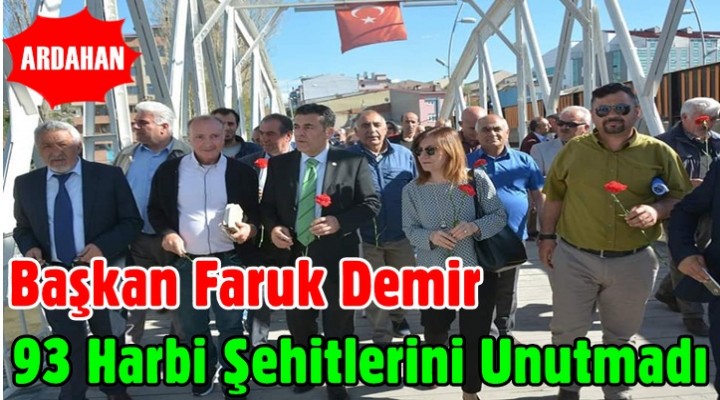 Başkan Demir 93 Harbi Şehitlerini Unutmadı