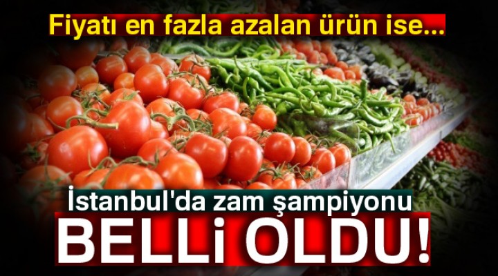 İstanbul'un zam şampiyonu