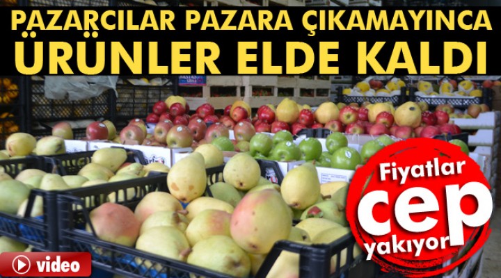İstanbul'da Kar Sebze Meyveyi vurdu!