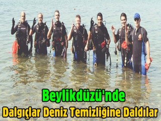 Beylikdüzü'nde Dalgıçlar Deniz Temizliğine Daldılar