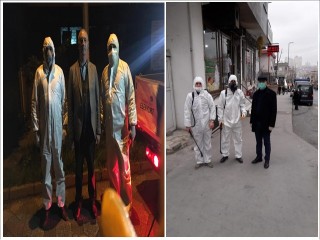Örnek ve Çınar Mahallesi’nde Cadde ve Sokakları Virüse Karşı İlaçlandı