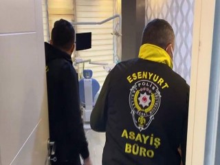 Esenyurt'ta kaçak diş muayenesine baskın