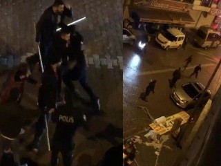Esenyurt'ta Önce iş yeri bastılar sonra polise saldırdılar
