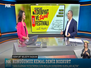 Başkan Bozkurt, Fox tv'de Esenyurt'u anlattı