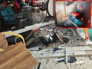 Esenyurt’ta ehliyetsiz sürücü polisten kaçarken kafeye girdi!