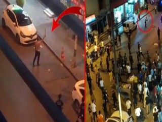 Psikopat döner bıçağıyla ortalığı birbirine kattı!