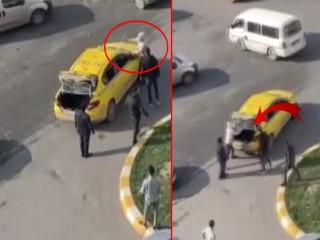 'Yakın mesafeye gitmem' deyince çıldırdı, taksinin camlarını paramparça etti