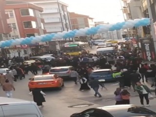 Esenyurt'ta bir düğünde kız ve erkek tarafı birbirine girdi