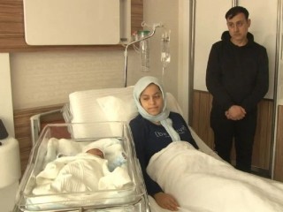 Deprem Bölgesi’nden gelen 9 aylık hamile kadın Esencan Hastanesi’nde doğum yaptı