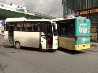 Esenyurt'ta freni patlayan minibüs, İETT otobüsüne çarptı: 6 kişi yaraldı
