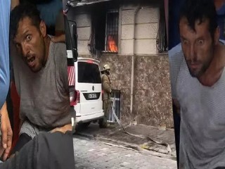 Esenyurt'ta dehşet! Eşi ve çocuklarının bulunduğu daireyi yaktı