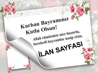 Kurban Bayramı Kutlama İlanları