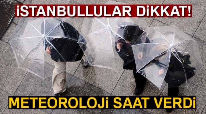 İstanbul'da sağanak yağış