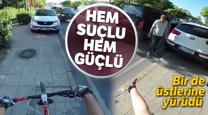 Beylikdüzü'nde Duyarsız Sürücüye Bisikletli Gençten Tepki