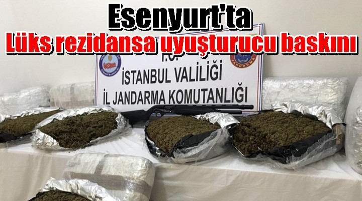 Lüks rezidansa uyuşturucu baskını