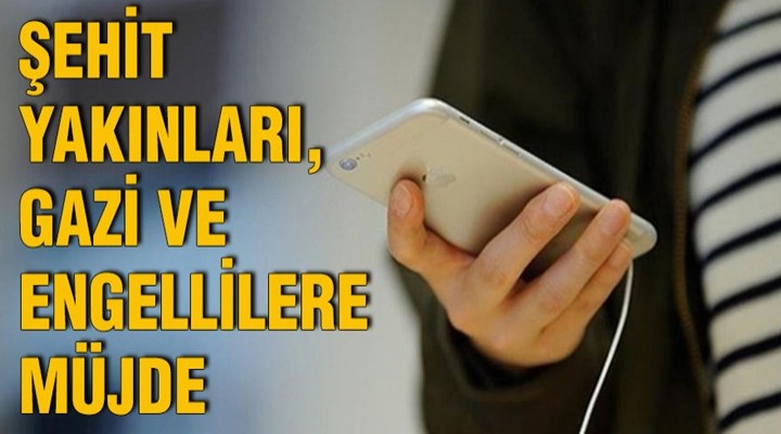 Engelli, şehit yakını ve gazilere indirim müjdesi