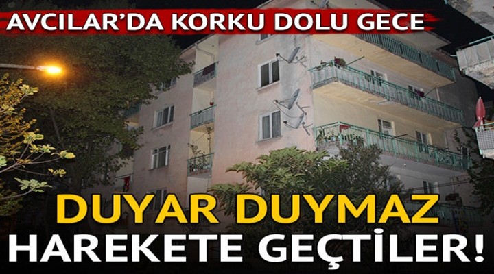 Avcılar'da çökme riski bulunan bina boşaltıldı
