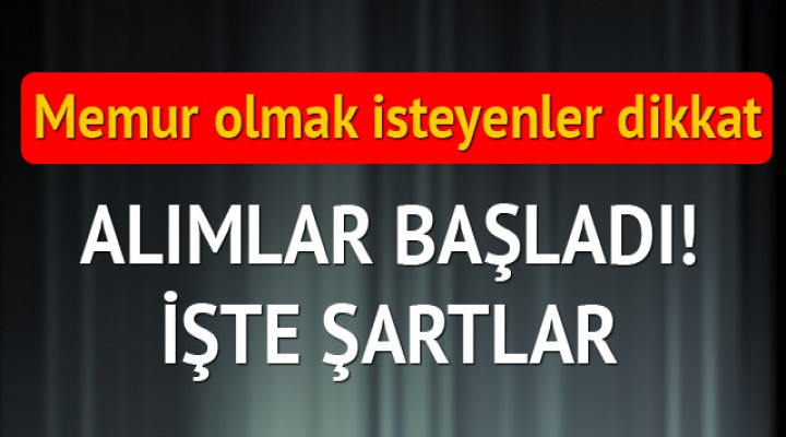 Mülakatsız personel alımı başladı
