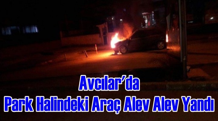 Avcılar'da Park Halindeki Araç Alev Alev Yandı