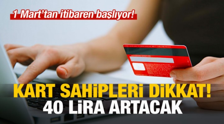 Kredi kartı sahipleri dikkat!