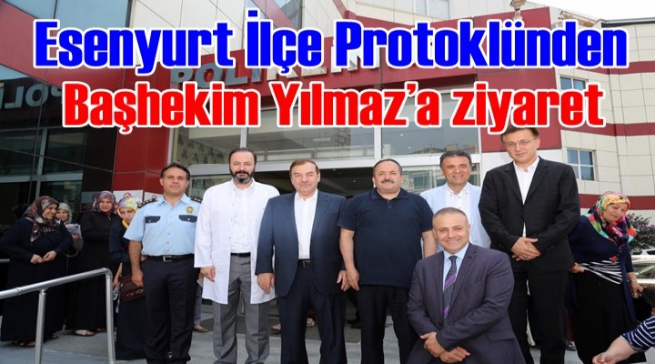 Başhekim Yılmaz’a İlçe protokolünden hayırlı olsun ziyareti