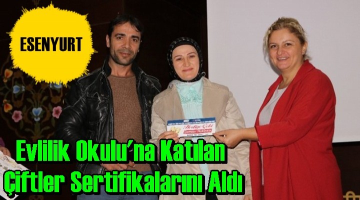 Evlilik Okulu'na Katılan Çiftler Sertifikalarını Aldı