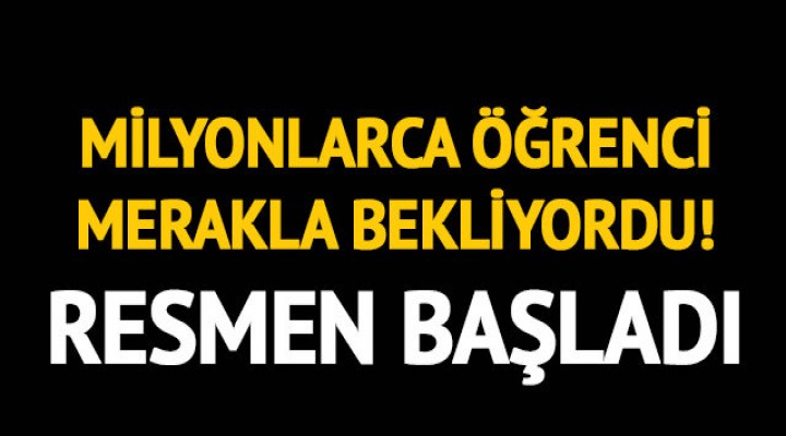 KYK burs başvurusu başladı
