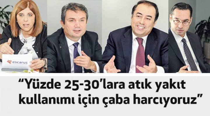 Kamil Gökhan Bozkurt : “Yüzde 25-30’lara atık yakıt kullanımı için çaba harcıyoruz”