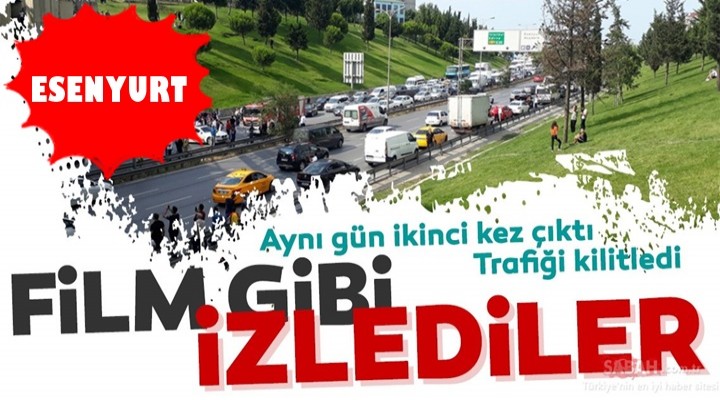 Esenyurt'ta intihar girişimi! Yüzlerce kişi film izler gibi izledi