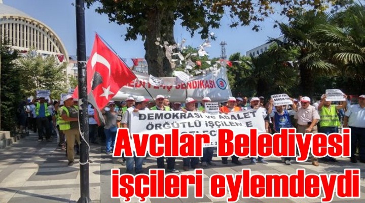 Avcılar Belediyesi önünde eylem