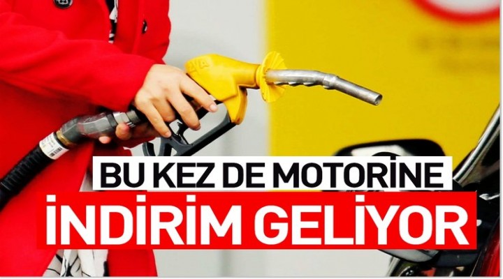 Motorine indirim geliyor