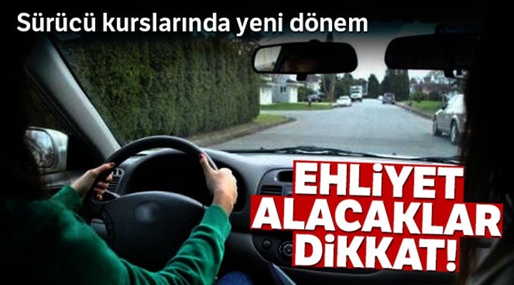 Sürücü kurslarına sınırlama