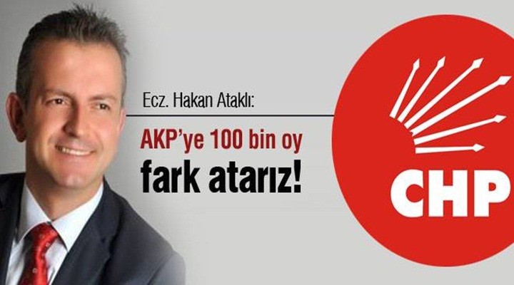 Hakan Ataklı: AKP’ye yüz bin oy fark atarız!