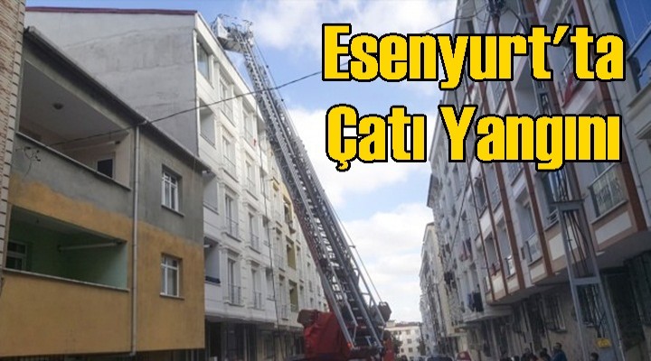 Esenyurt'ta çatı yangını