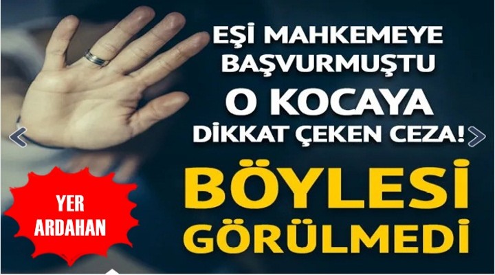 Ardahan'da Dayakçı kocaya kitap okuma cezası!