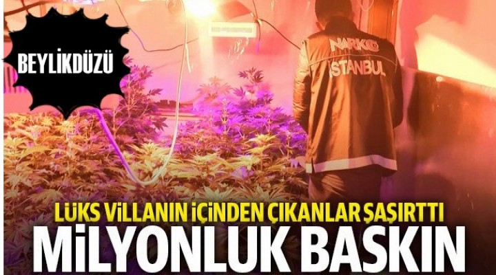 Beylikdüzü'nde lüks villaya milyonluk baskın