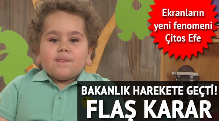 Bakanlıktan 'Çitos Efe' kararı