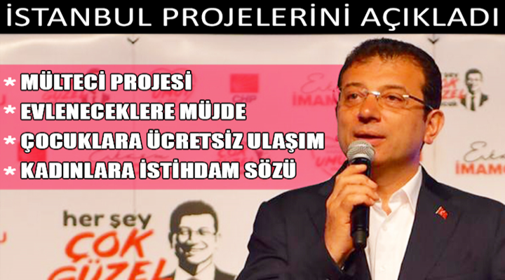 Ekrem İmamoğlu: Yeni bir müjdeyi vermek istiyorum