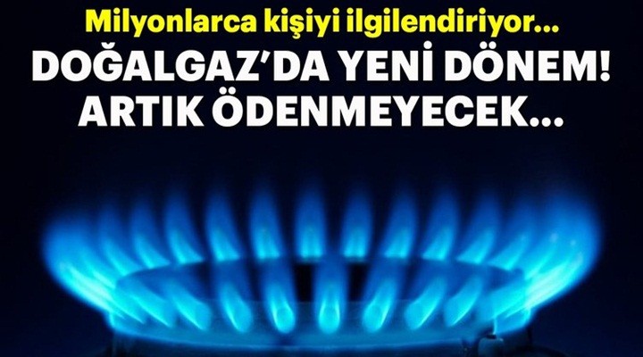 Doğalgazda yeni dönem