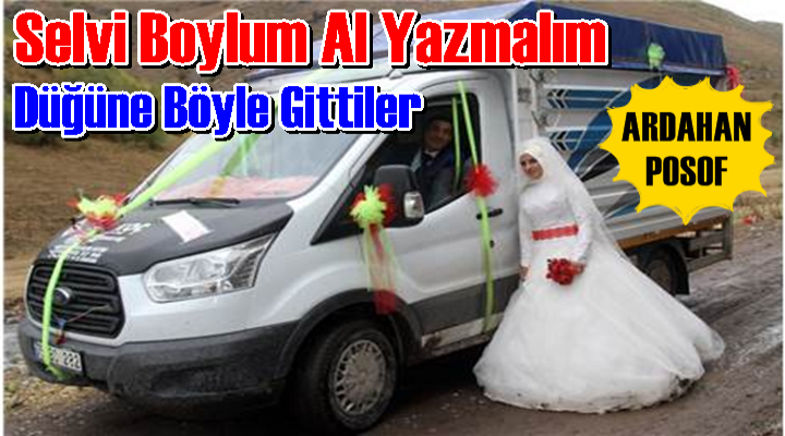 Kamyonu Gelin Arabası yaptı