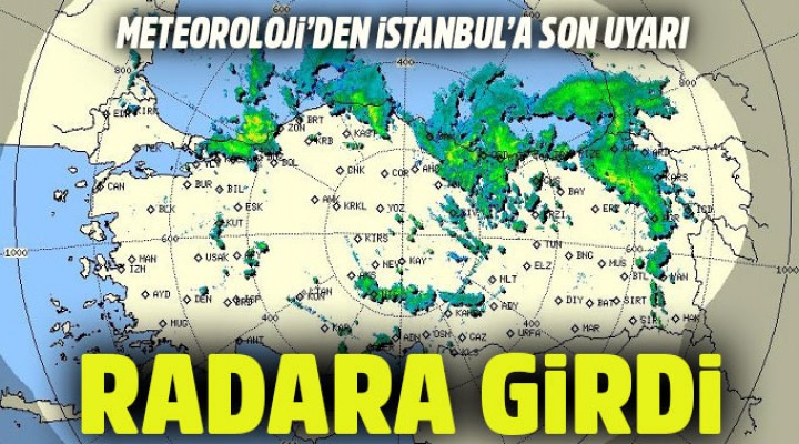 Meteoroloji'den uyarı: İstanbul'a sağanak yağış geliyor