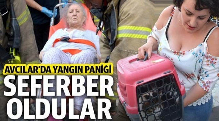 Avcılar’da yangın paniği: Ekipler seferber oldu
