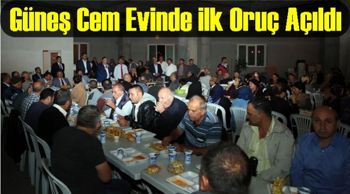 Güneş Cem Evinde ilk Oruç Açıldı