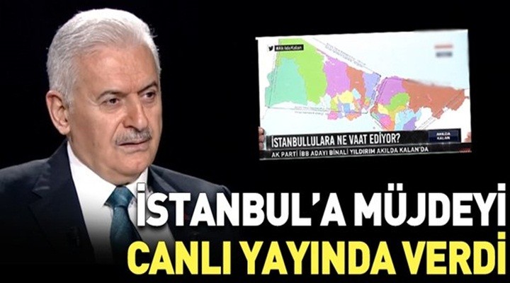 Yıldırım'dan İstanbul'a müjde