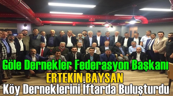 Baysan Köy Derneklerini İftarda Buluşturdu